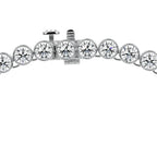 ROUND BEZEL TENNIS NECKLACE