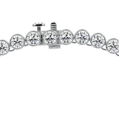 ROUND MINI BEZEL TENNIS NECKLACE - M&D Signature Jewels