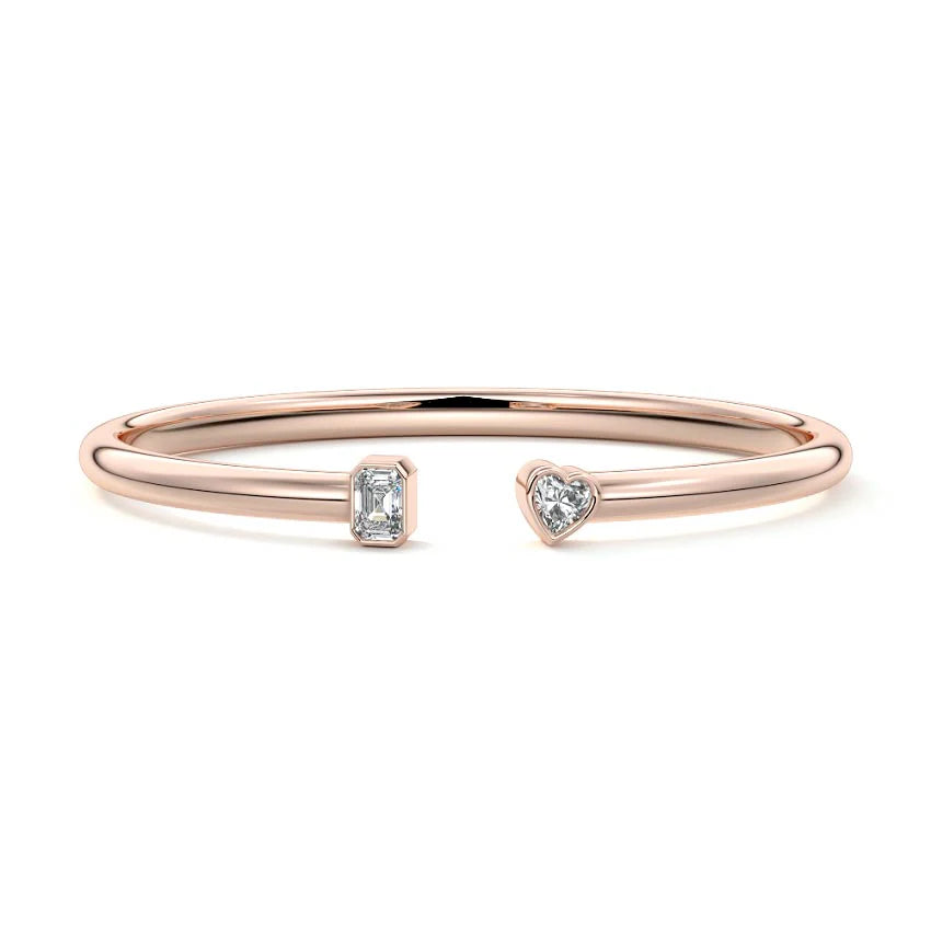 TWO STONE DIAMOND BANGLE