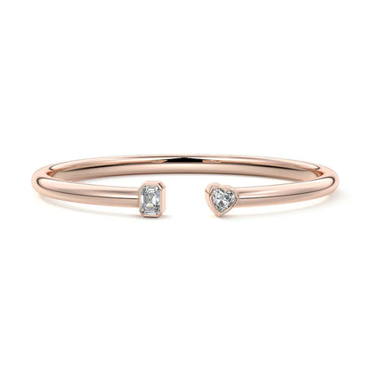 TWO STONE DIAMOND BANGLE - M&D Signature Jewels