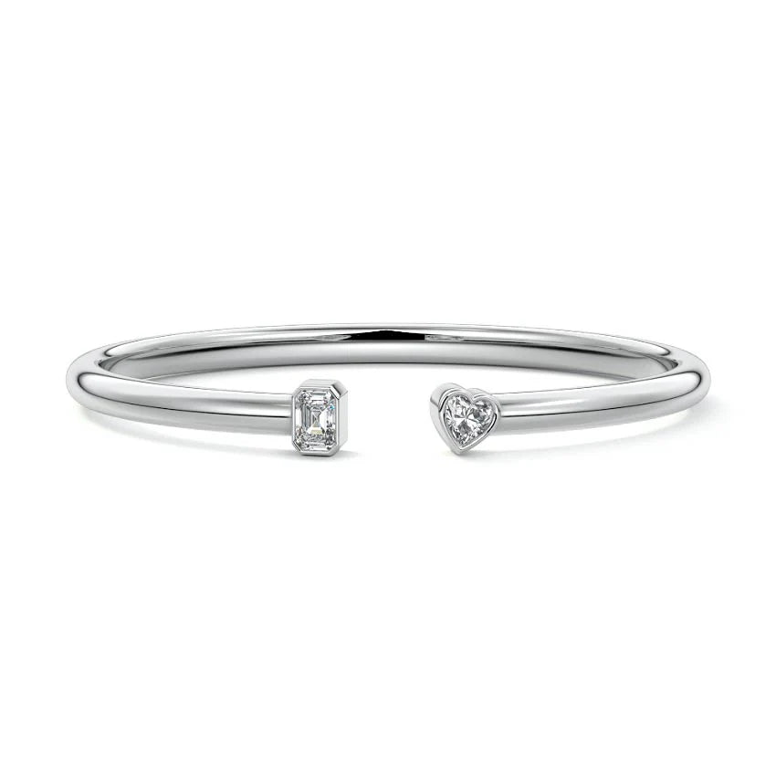 TWO STONE DIAMOND BANGLE