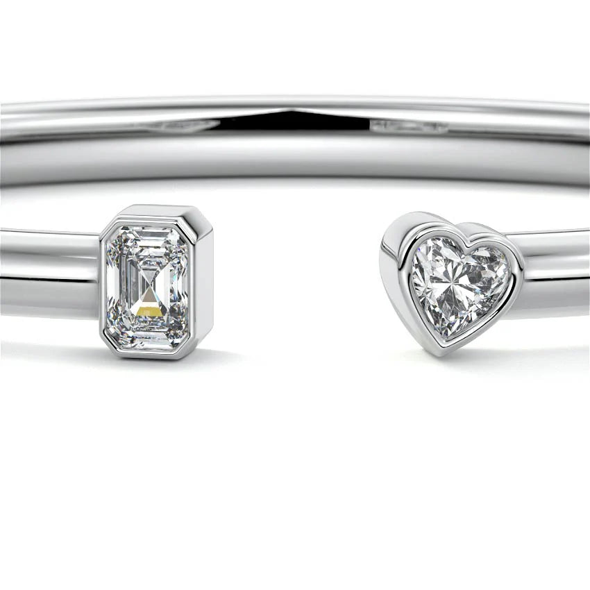 TWO STONE DIAMOND BANGLE