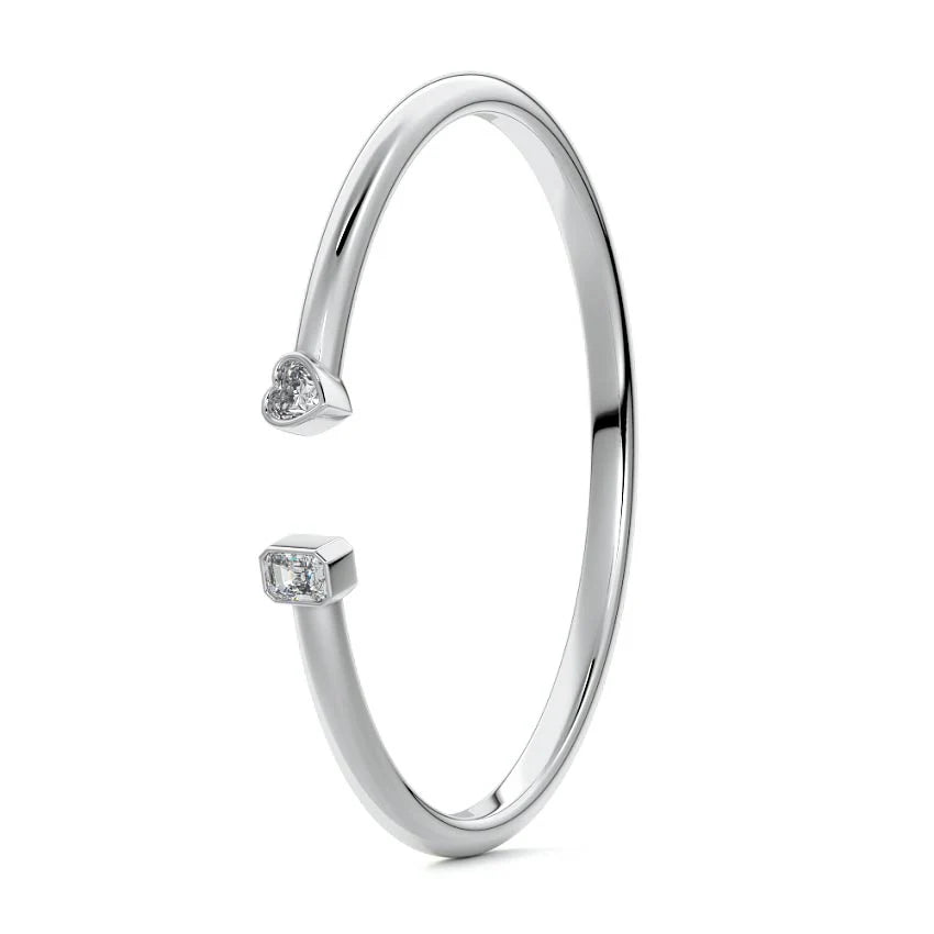TWO STONE DIAMOND BANGLE