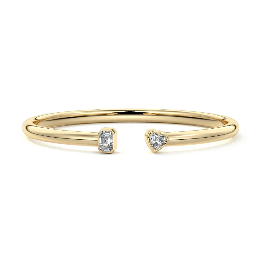 TWO STONE DIAMOND BANGLE