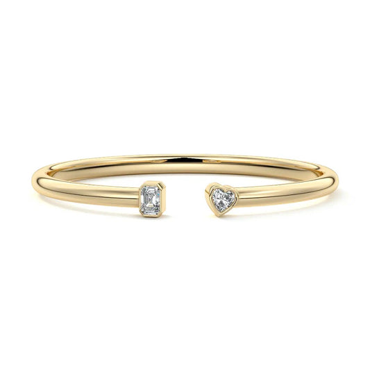 TWO STONE DIAMOND BANGLE - M&D Signature Jewels
