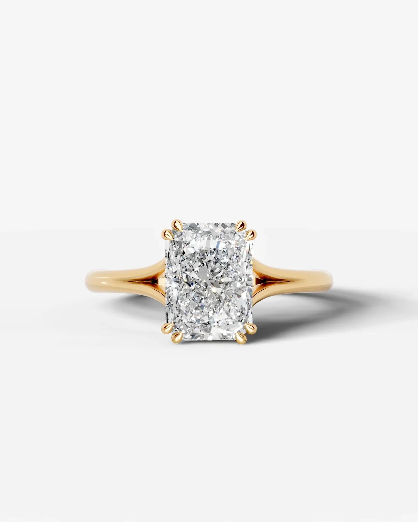 Radiant  Cut Lab Diamond Engagement Ring with classic eight prong| D VS1