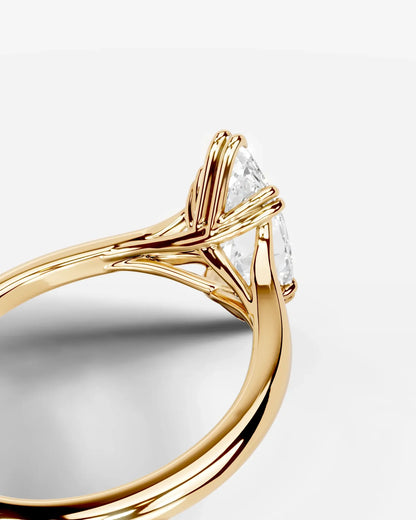 Marquise Cut Lab Diamond Engagement Ring with classic eight prong| D VS1