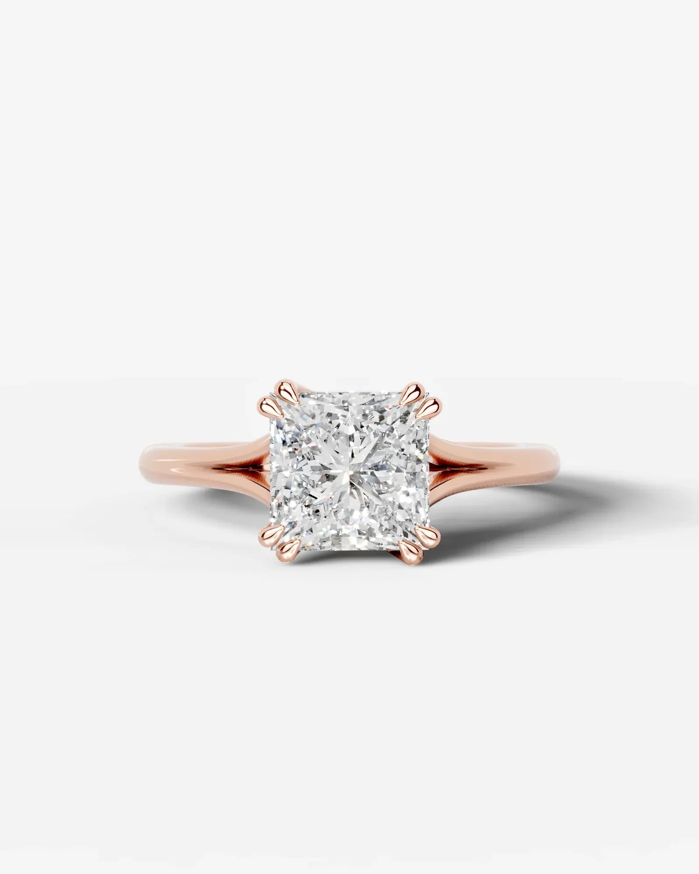 Princess Cut Lab Diamond Engagement Ring with classic eight prong| D VS1