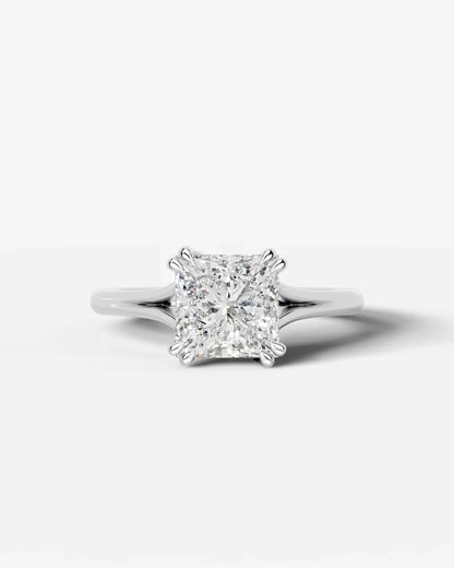 Princess Cut Lab Diamond Engagement Ring with classic eight prong| D VS1