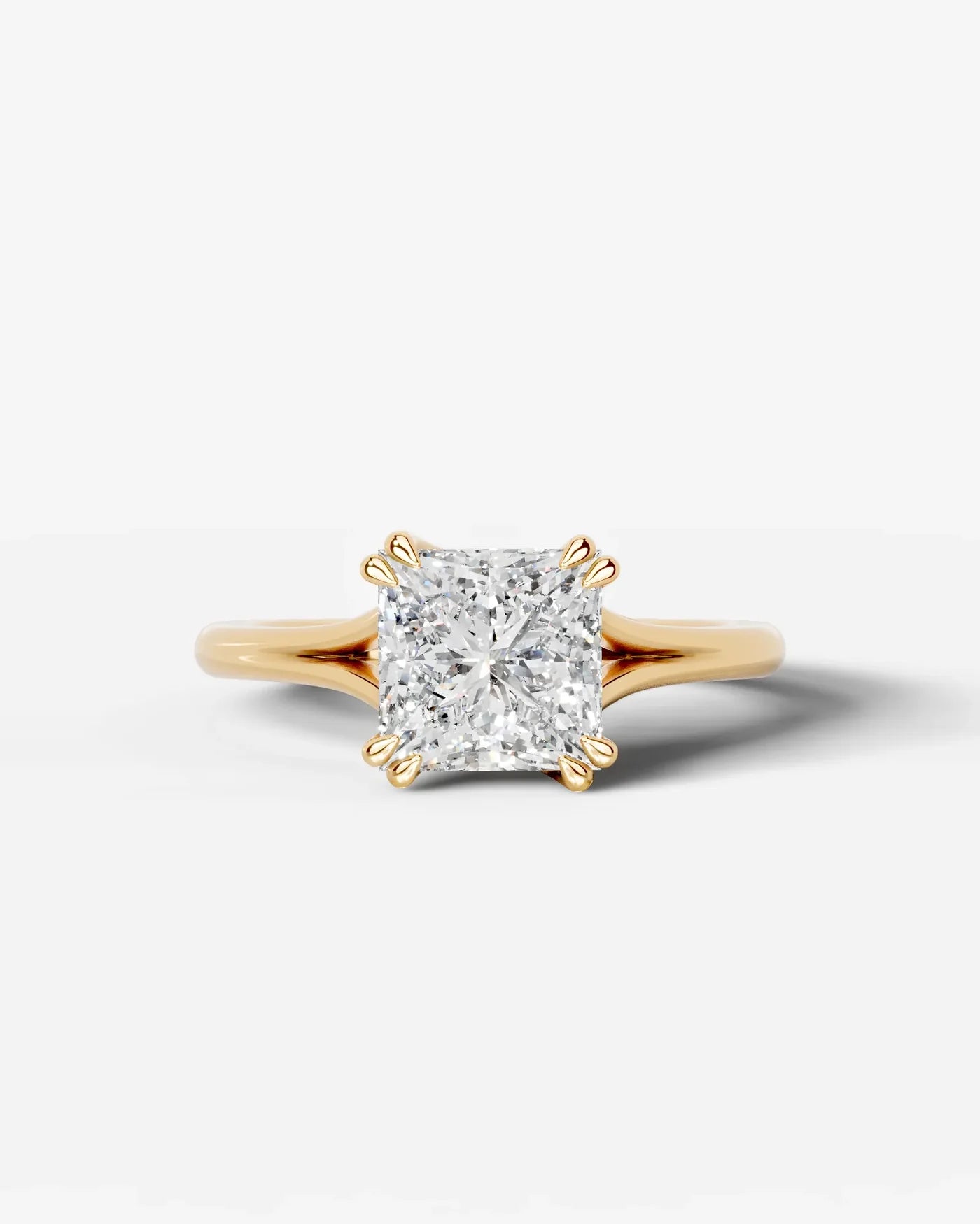 Princess Cut Lab Diamond Engagement Ring with classic eight prong| D VS1