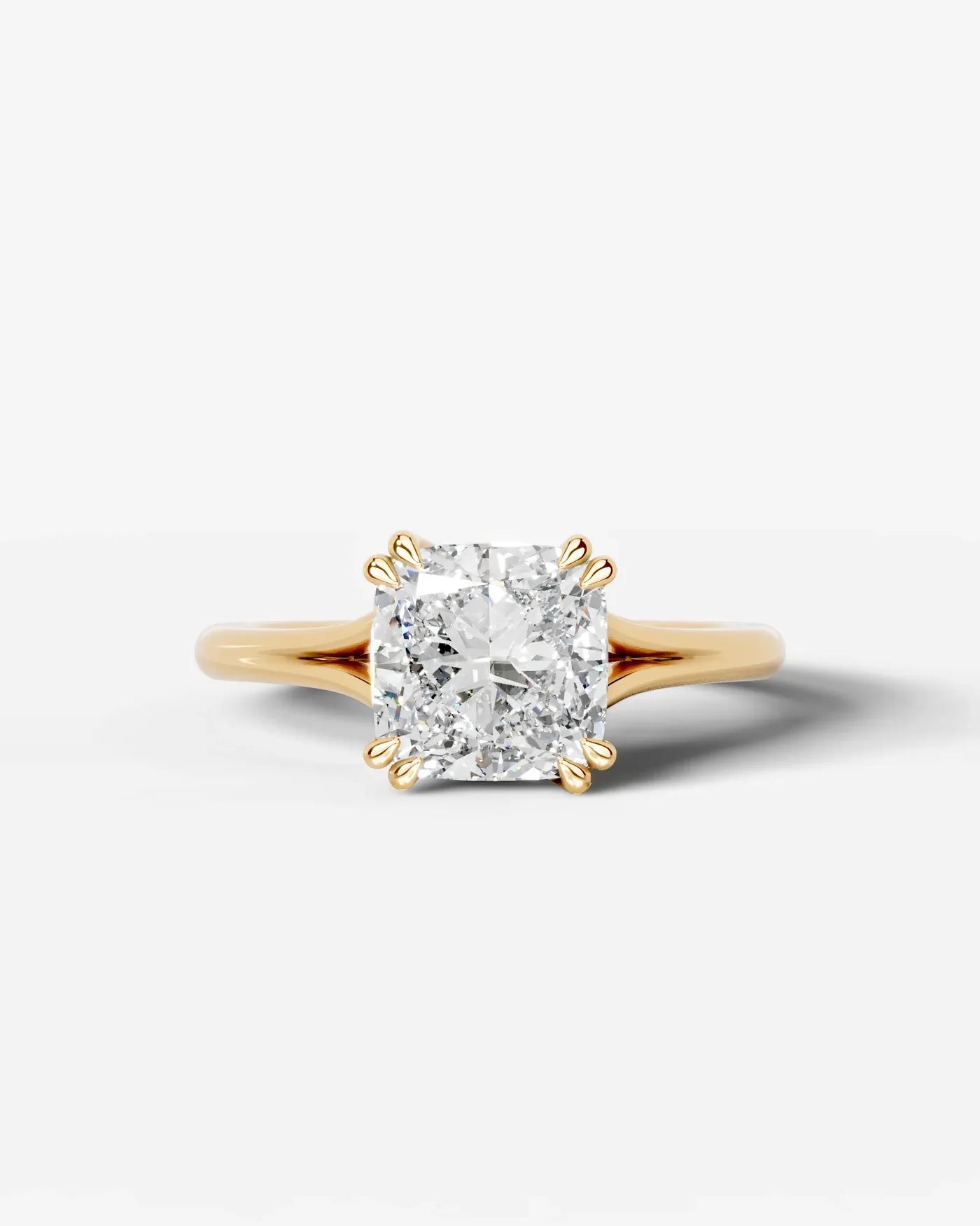 Cushion Cut Lab Diamond Engagement Ring with classic eight prong| D VS1