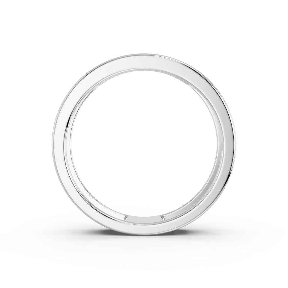ROUND TWO ROW WEDDING BAND