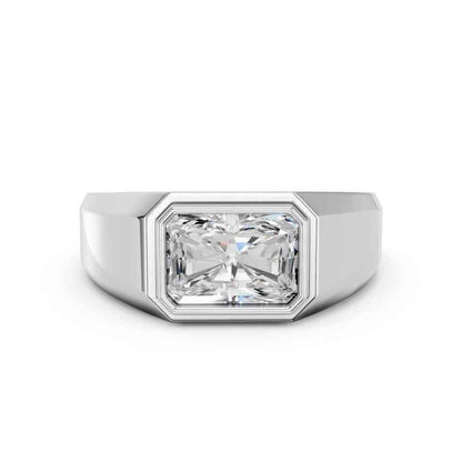 RADIANT E-W MENS BEZEL RING