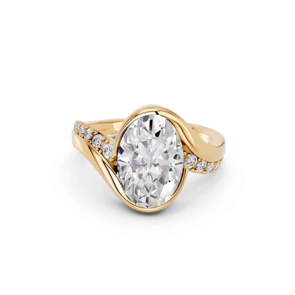 OVAL PAVE RING