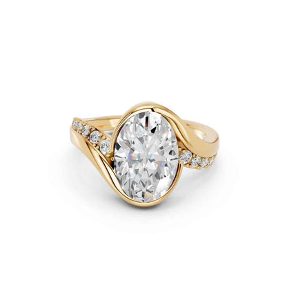 OVAL PAVE RING
