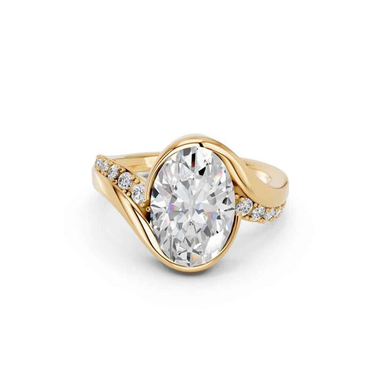 OVAL PAVE RING