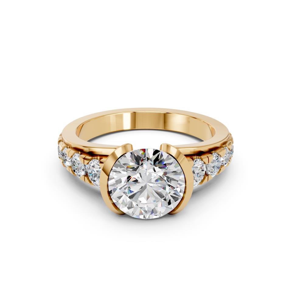 ROUND BEZEL PAVE RING