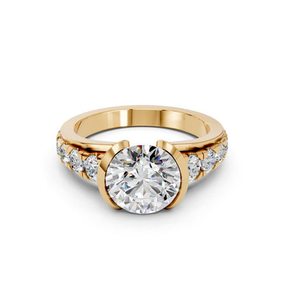 ROUND BEZEL PAVE RING