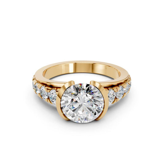 ROUND BEZEL PAVE RING