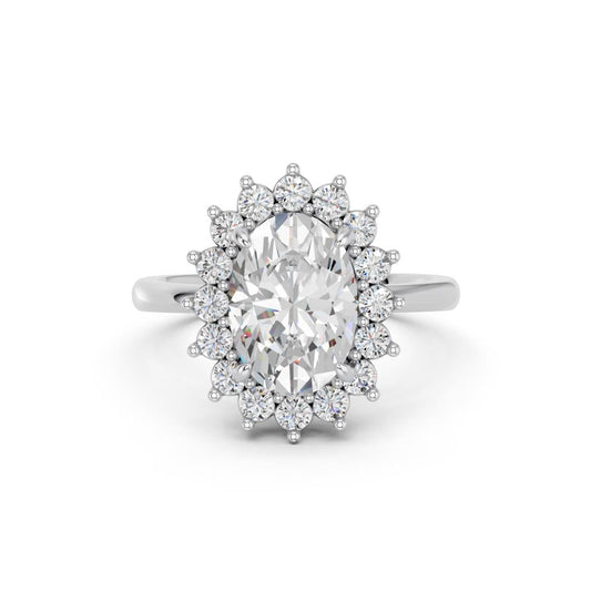 OVAL HALO RING