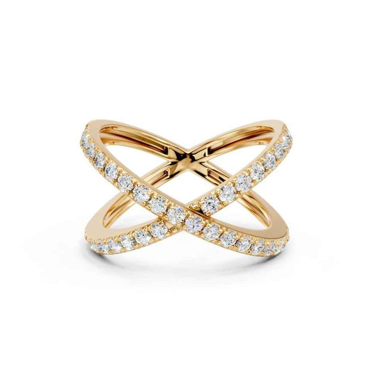 ROUND CROSS FANCY WEDDING BAND