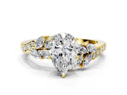PEAR NATURE INSPIRED  RING - M&D Signature Jewels