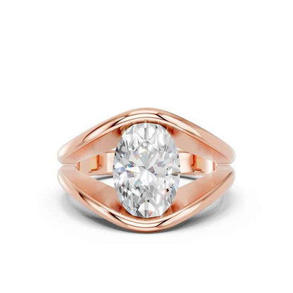 OVAL FANCY BEZEL RING