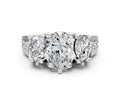 PEAR 3 STONE RING