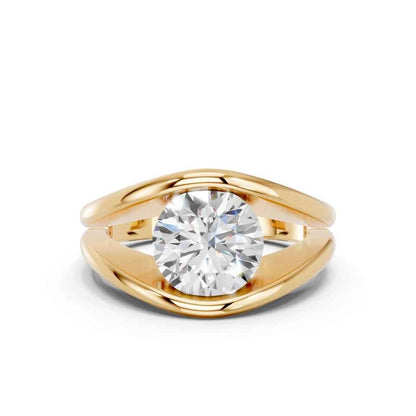 ROUND FANCY BEZEL RING