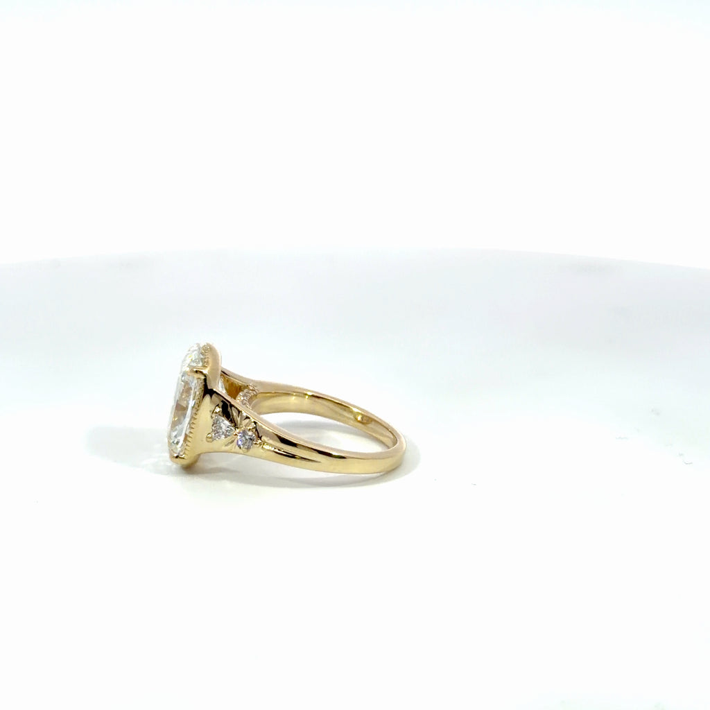 Taylor inspired Cushion Ring