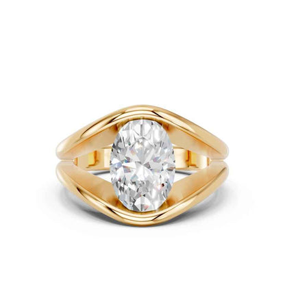 OVAL FANCY BEZEL RING