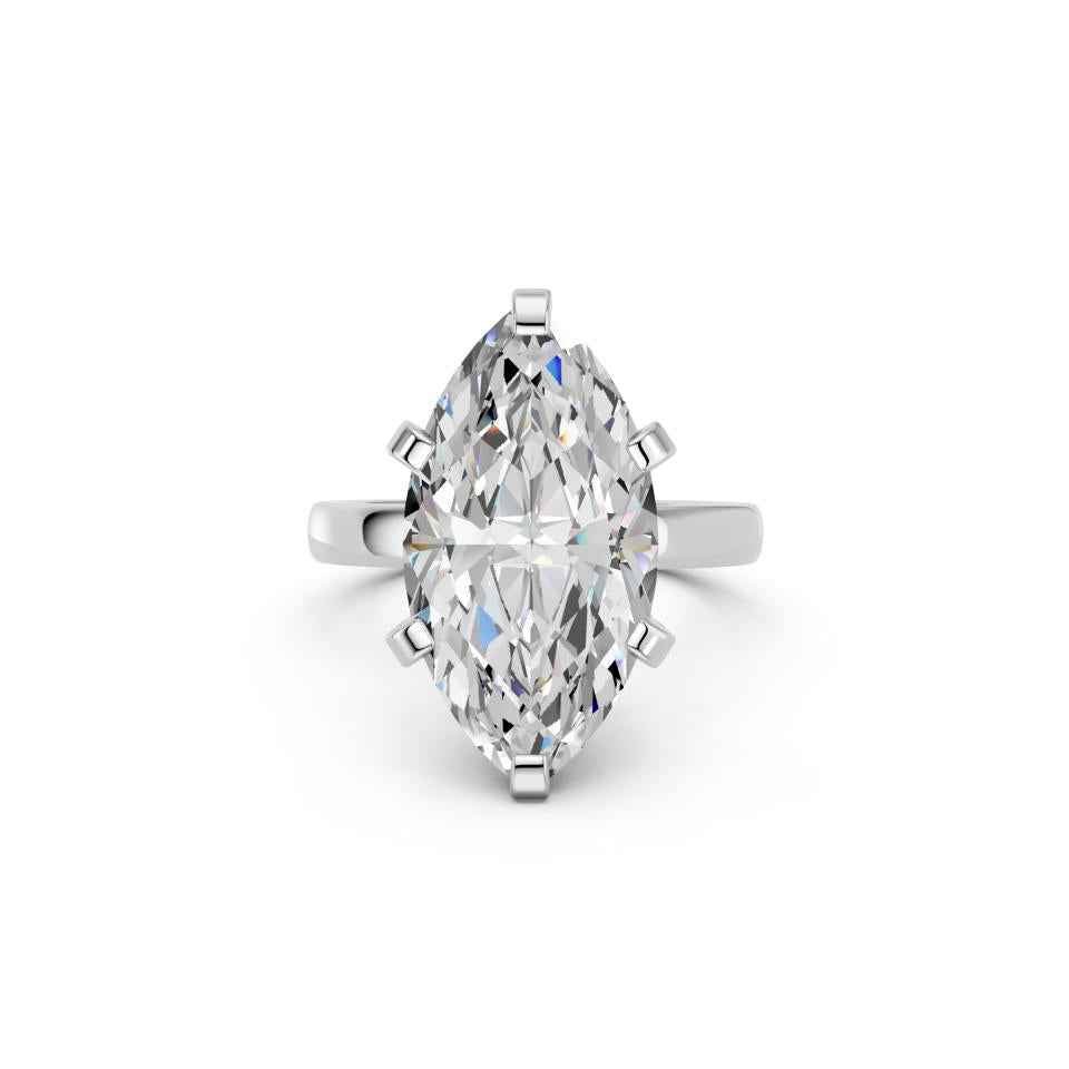 MARQUISE RING WITH FANCY COLLAR HIDDEN HALO