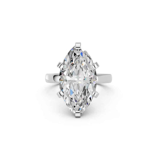 MARQUISE RING WITH FANCY COLLAR HIDDEN HALO