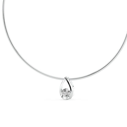 ROUND FANCY SOLITAIRE PENDANT