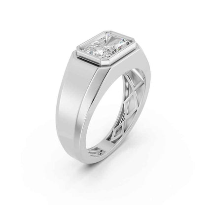 RADIANT E-W MENS BEZEL RING