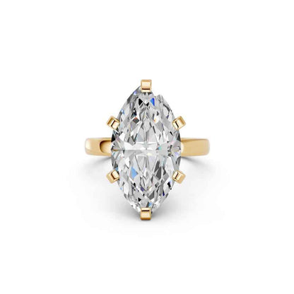 MARQUISE RING WITH FANCY COLLAR HIDDEN HALO