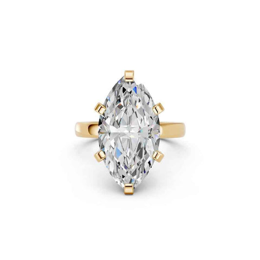 MARQUISE RING WITH FANCY COLLAR HIDDEN HALO