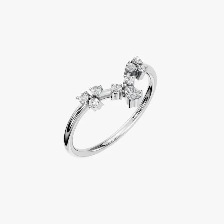 PEAR ROUND WEDDING BAND