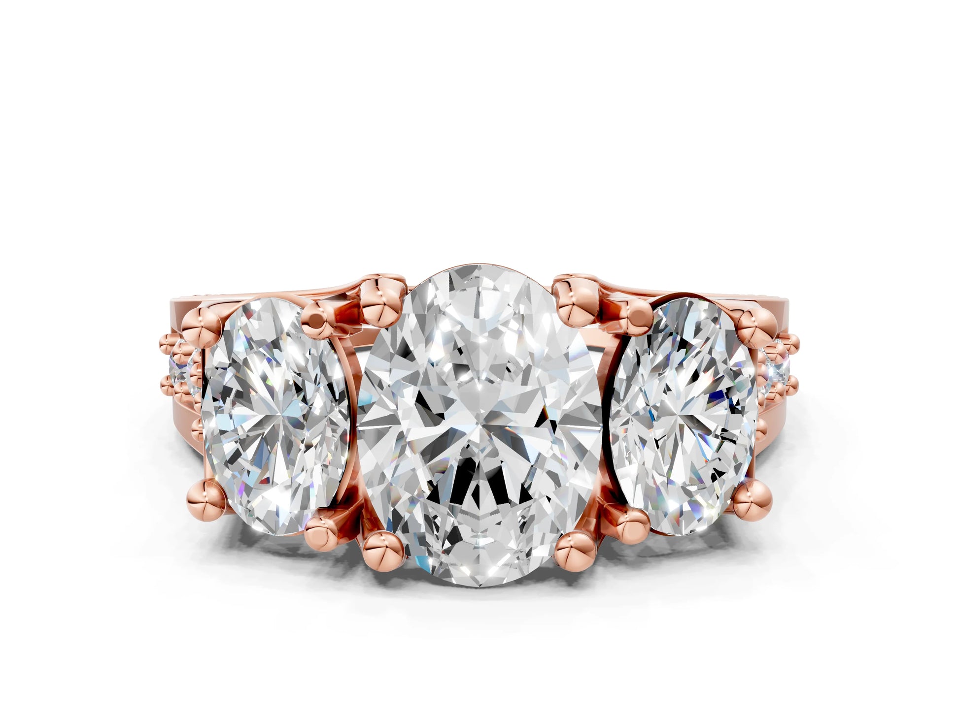 OVAL 3 STONE RING - M&D Signature Jewels