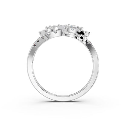 PEAR TWO STONE FANCY RING