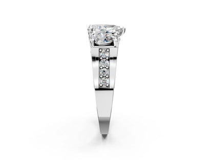 PEAR 3 STONE RING - M&D Signature Jewels