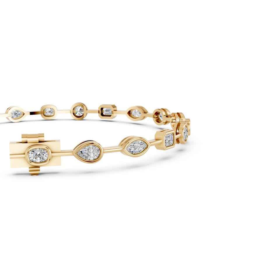 MULTISHAPE BEZEL BRACELET