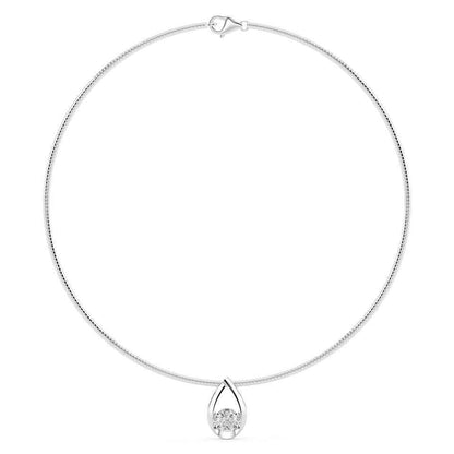 ROUND FANCY SOLITAIRE PENDANT