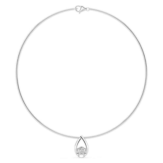 ROUND FANCY SOLITAIRE PENDANT
