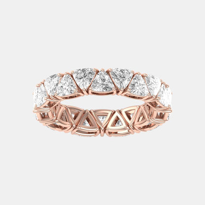 TRIANGLE ETERNITY WEDDING BAND - M&D Signature Jewels