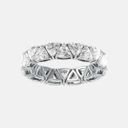 TRIANGLE ETERNITY WEDDING BAND - M&D Signature Jewels