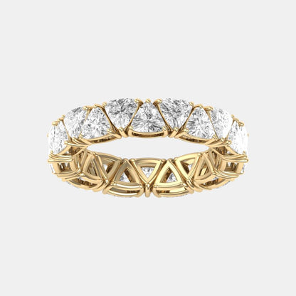TRIANGLE ETERNITY WEDDING BAND - M&D Signature Jewels