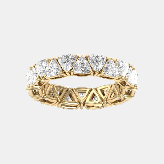 TRIANGLE ETERNITY WEDDING BAND - M&D Signature Jewels