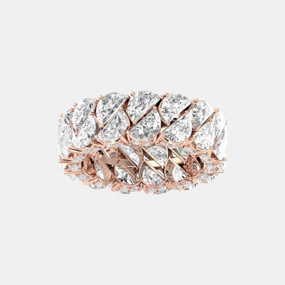 HALF MOON ETERNITY WEDDING BAND - M&D Signature Jewels