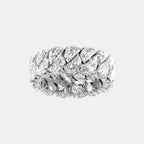 HALF MOON ETERNITY WEDDING BAND